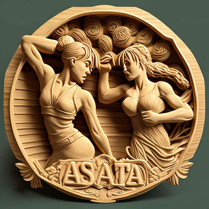 3D model Pasta La Vista Fighting Dojo Satoshi VS Haruka (STL)